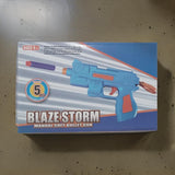 AM0273 Blaze Storm Manual Soft Bullet Gun - Long Range, 5 Suction Dart Bullets