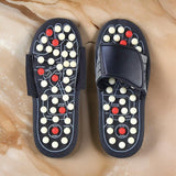 3563 Reflexology Magnetic Therapy Spring Acupressure Paduka Slippers for Full Body Blood Slippers