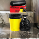 3200 Black Garbage Bags for Dustbin 30 Bag - Small 17 X 19 Inches