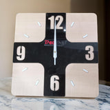 AM0799 Wooden Square Shape Wall Clock blocks design for Home-11.5x11.5