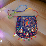 3893 9inch Traditional Purse, Rajasthani Jaipuri Cotton Bag, Ethnic Stylish Designer Handicrafted Handbag for Women & Kids stylish design