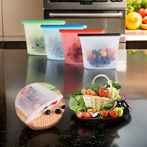 Silicone food storage bags sale