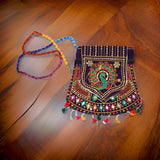 3893 9inch Traditional Purse, Rajasthani Jaipuri Cotton Bag, Ethnic Stylish Designer Handicrafted Handbag for Women & Kids stylish design