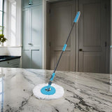 AM2532 Spin Mop Stick for Floor Cleaning 360 Degree Spin Mop Stick Rod with 1 Microfiber Refill Muliticolour