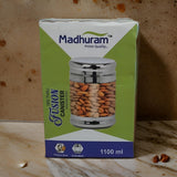 AM3080 Madhuram Prime Quality Fusion Canister 1100ml Stainless Steel 1 Piece