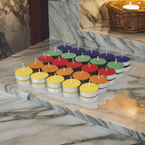 AM0153 Tealight Candles MultiColor (Pack of 50, 6 GM)