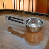 AM3101 Sauce Pan (1) Stainless Steel Copper Flat Bottom Sauce Milk Pan Bowl with Plastic Handle