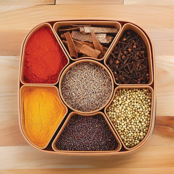 2198 Masala Rangoli Box Dabba for keeping Spices