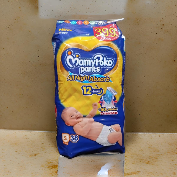 AM2311 MamyPoko Pants All Night Absorb Baby Diapers Small 38 Pants 4-8 kg