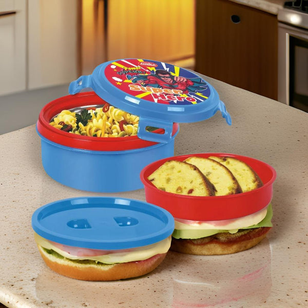 3830 Cartoon Printed Plastic Lunch Box