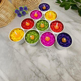 AM0157 Rose Shaped Tealight Candles (Pack of 10, 8 GM)