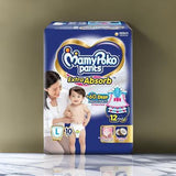 AM2292 MamyPoko Pants Extra Absorb Baby Diapers Large 10 Pants 9-14 kg