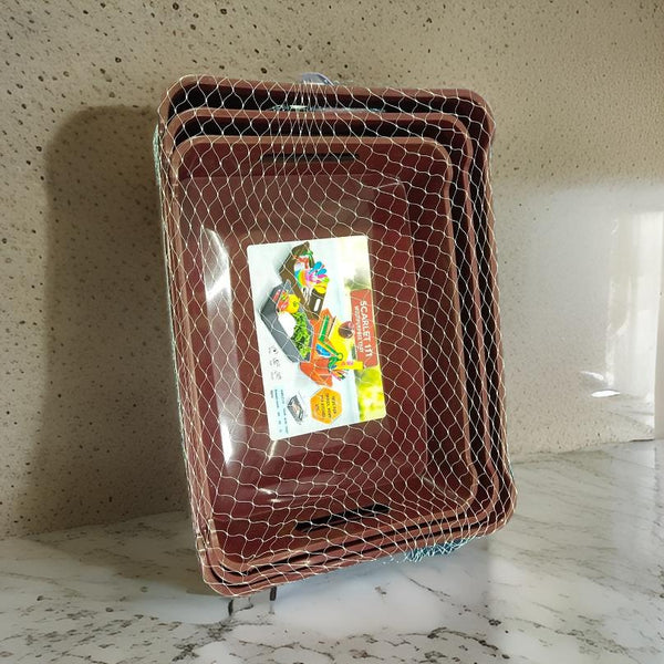 AM6716 Scarlet Tray 3pc Set dlx