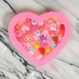 Am1110 Kids  Cartoon Pretend Play Toy Rings in a Heart Shape Box (36 Pcs)