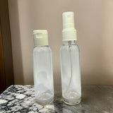 3682 Clear Empty Fine Mist Plastic | Mini Travel Bottle Kit | Squeezable Bottles | Flip Cap Bottle Refillable