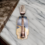 AM2337 Lion Stainless Steel Noble Rose Gold Spoons Forks 6Pcs