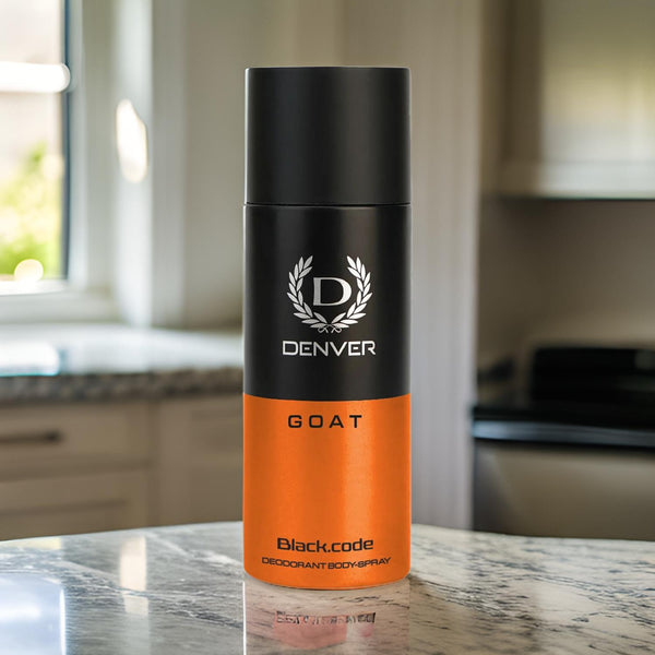 AM2545 Denver Sporting Club Goat Black.Code Deo for Men Long Lasting Deodorant Body Spray 150ml 1 Pcs