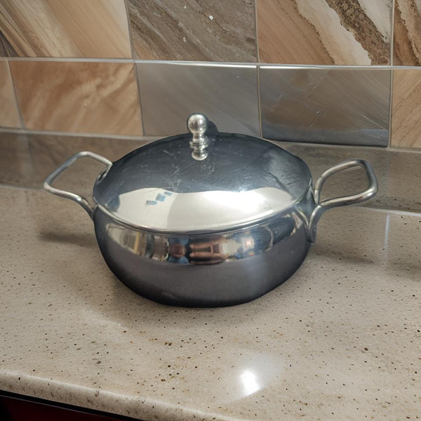 3570 Stainless Steel Induction Bottom Dutch Oven with Steel Lid - 500 ML