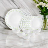 AM0637 Cello Opalware Imperial Opalware Dinner Set, 33 Units, White