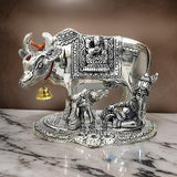 AM0732 Cow and Calf with Gopal Krishna Big Silver no3