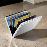 AM2866 Card Holder Stainless Steel Metal Protected RFID Blocking Card Holder Slim Wallet