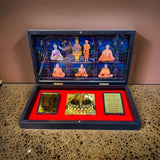 AM0710 Gold Plated Swaminarayan & Charan Paduka