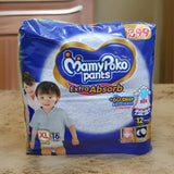 AM2297 MamyPoko Pants Extra Absorb Baby Diapers XL 16 Pants 12-17 kg