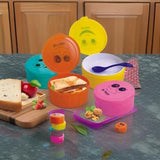 AM2066 smily lunch box multicolour pack of 1