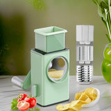 5775 Stainless Steel Vegetable Chopper, Veg Chopper and Dicer with 6 Blades Kitchen Multifunctional Mandolin Vegetable Slicer for Veggies, Onion, Garlic, Potatoes Fruits, Cookie, Oreo Vegetable Cutter Stable Suction Base for Home Kitchen