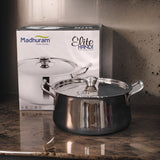 AM2950 Madhuram Prime Quality 2000ml Big Elite Handi 20Cm Stainless Steel 1 Pcs