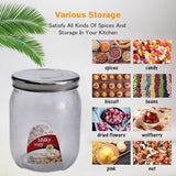 AM2534 Plastic Air Tight Round Milky Way Jar Storage Containers 5000ml 1 Pcs