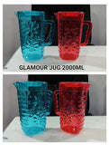 AM3809 Glamour Pet Jug Colour glassjug juice, water 2000ml