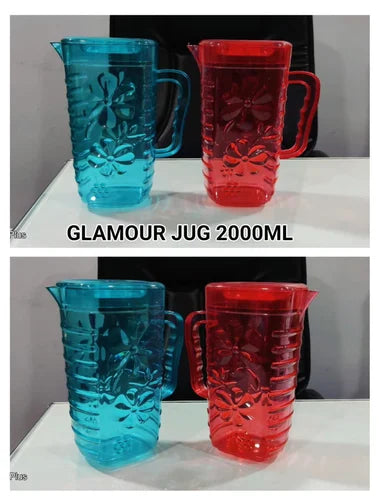 AM3809 Glamour Pet Jug Colour glassjug juice, water 2000ml