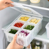 5598 6 Grid Fridge Storage Boxes Containers
