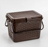 3218 basket picnic basket flower basket mini Size basket Storage Basket (Pack of 1)