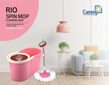 AM3627 Cammy SS Roi Floor Cleaning Mop with Bucket and Microfiber Refill