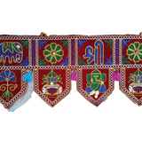 3892 42inch Traditional Art Handmade Door, Velvet Toran, Hanging for Home Traditional, Multicolour