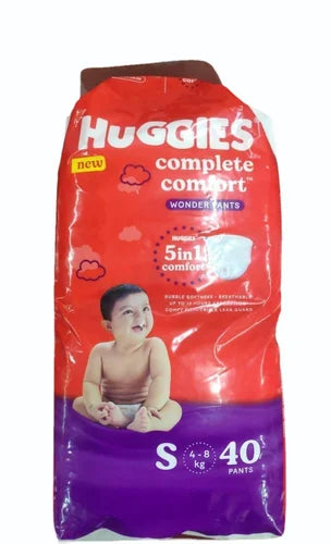 AM0994 Huggies Dry Pants Complete Comfort Small (4 - 8 kg) Pack Of 40 (S)