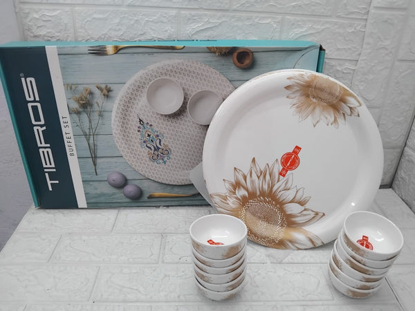 AM3645 Tibros Aster Series Sunflower Dinner Set 18Pcs