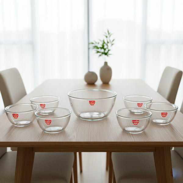 Di0365 Cello Glassware Ornella Pudding Bowls Set (7 Pcs)