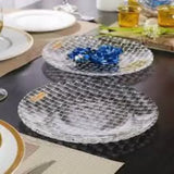 AM3732 The Precious Series Glass Snack Plate 6 Pcs  (SMP011)