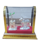 AM0726 Silver Plated Tulsi Plant - Holy Cow Set Decorative Set