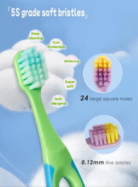 AM3445 FunFresh Toothbrush TB-1110-3FF Cute Soft Bristle Toothbrush 3Set