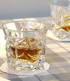 AM3750 Diamond Crystal Cut Whiskey Glasses Set of 6 Pcs 300ml