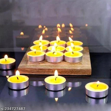 AM2284 Tealight Candles yellow (Pack of 10, 6 GM)