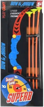 AM3514 Bow & Arrow Superb 143 Target Game Set For Kids Multicolor