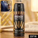 23716 French Factor Man Of The Year Original Body Spray (1 Pc, 150 ML)