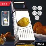 11554 Apex 5-in-1 Master Stainless Steel Multipurpose Slicer and Grater