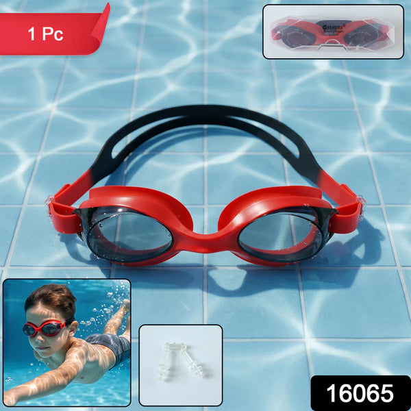 16065 Premium Swimming Goggles with Adjustable Strap (1 Pc)