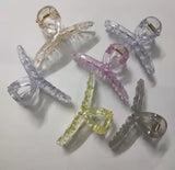 AM1153 Hair Claw Clips Transparent Clutcher For Women Girls 1 Pcs